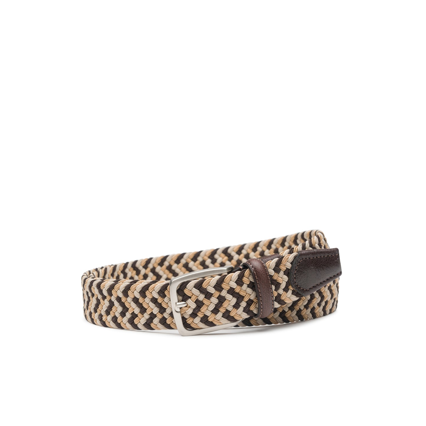 Ceinture Daim Elastic Crayon Marron