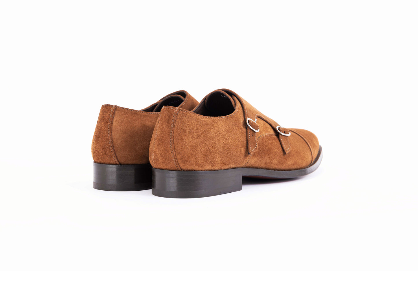 Chaussure Homme - Double Monk Cap Toe Cognac