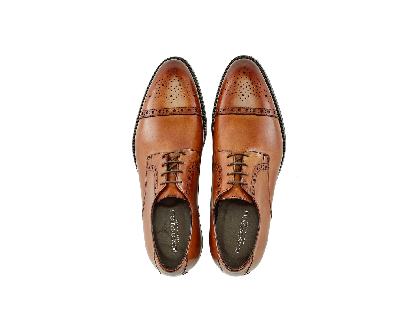 Rossonapoli Oxford Cap Toe · Cuir · Cuoio, vue 3