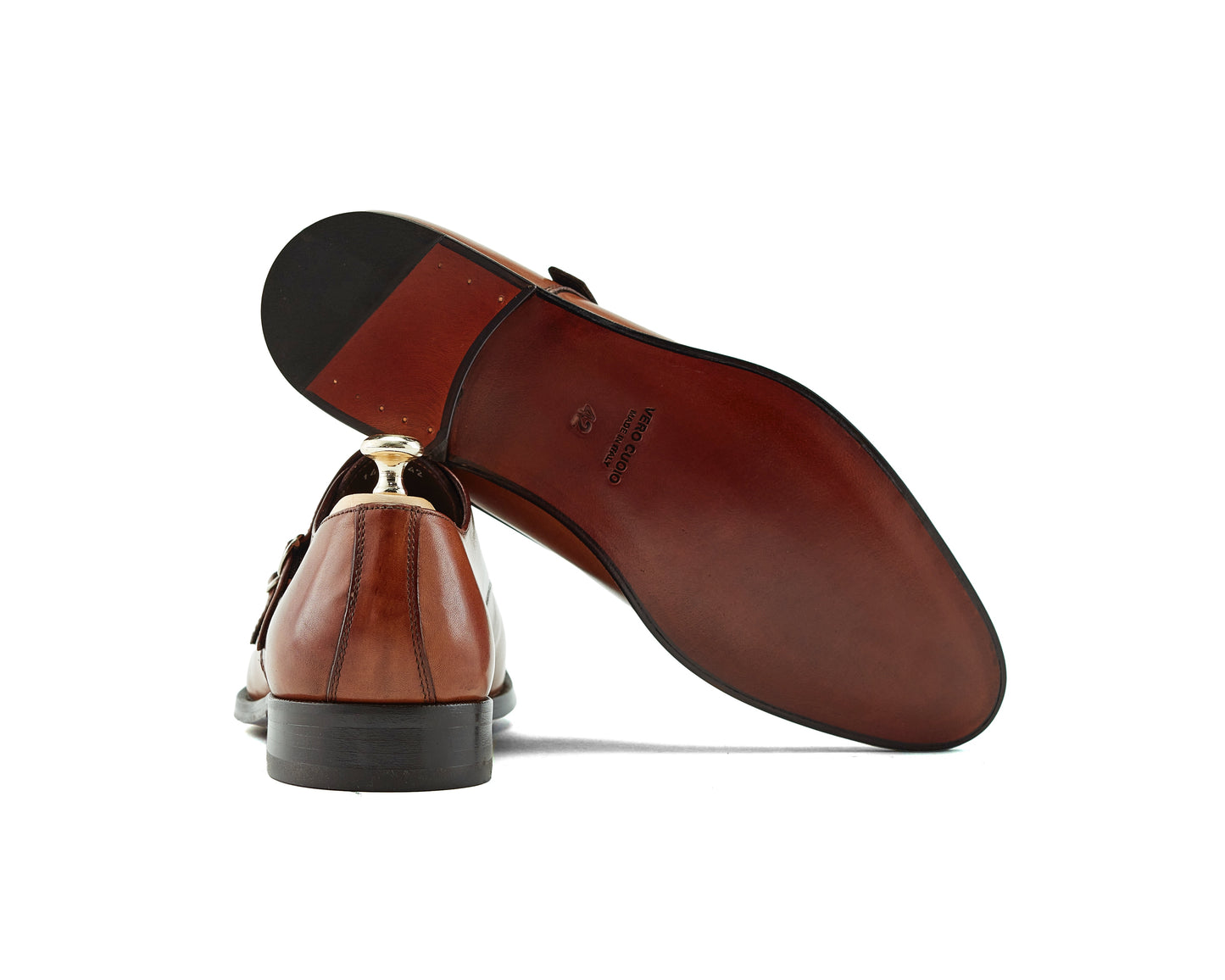 Chaussure Homme - Double Monk Cap Toe Cuio