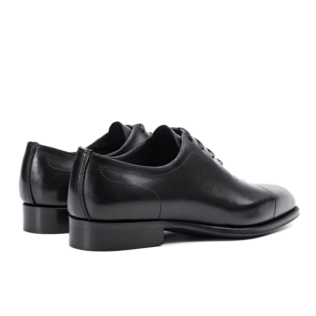 Oxford Cap Toe · Cuir de Veau · Nero – Bocchus Firenze, vue 4