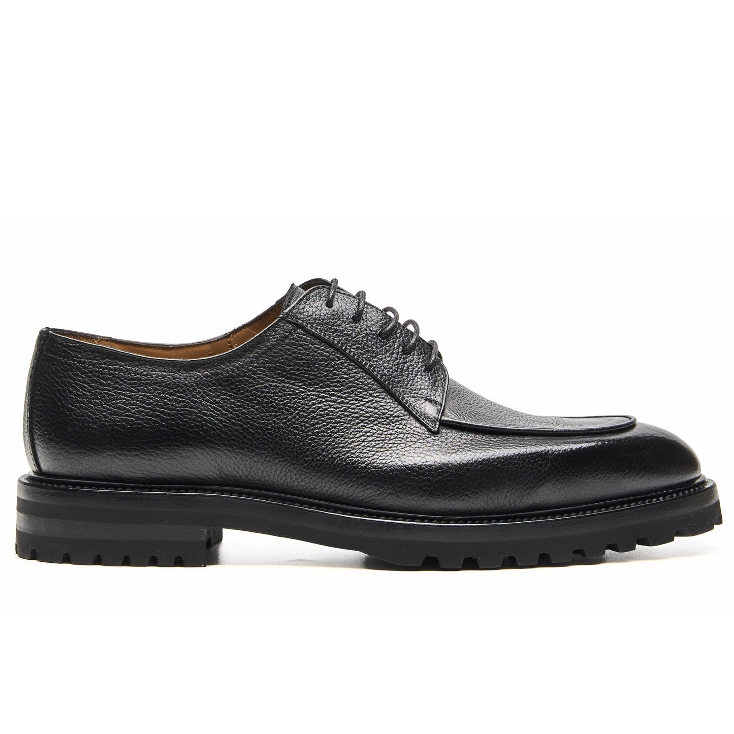 Chaussure Homme - Derby Cuir de Veau Grainé Premium Noir