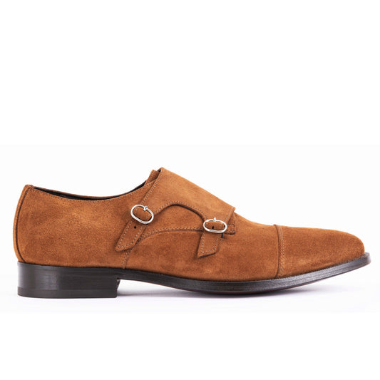 Chaussure Homme - Double Monk Cap Toe Cognac