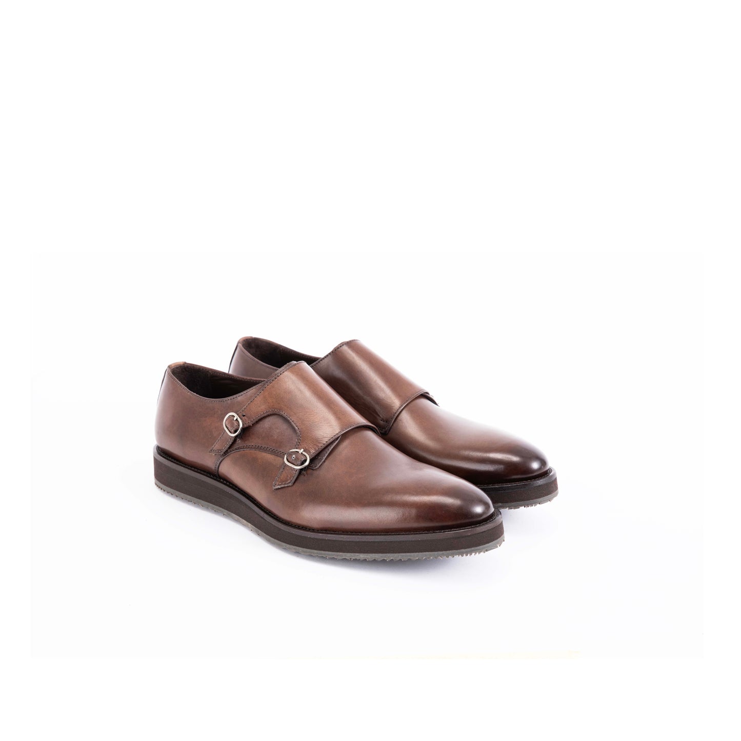 Chaussure Homme - Double Monk Casual Brown