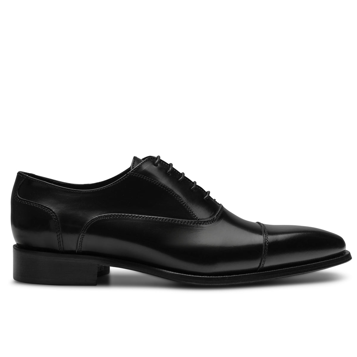 Oxford Cap Toe · Cuir Abrasivato · Nero – Bocchus Firenze