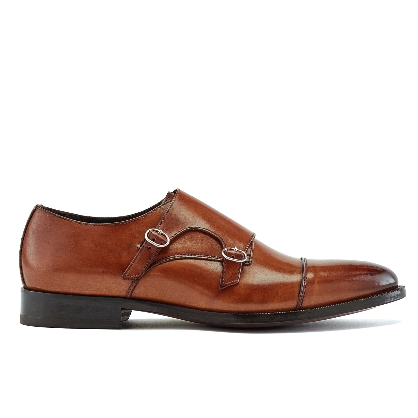 Chaussure Homme - Double Monk Cap Toe Cuio