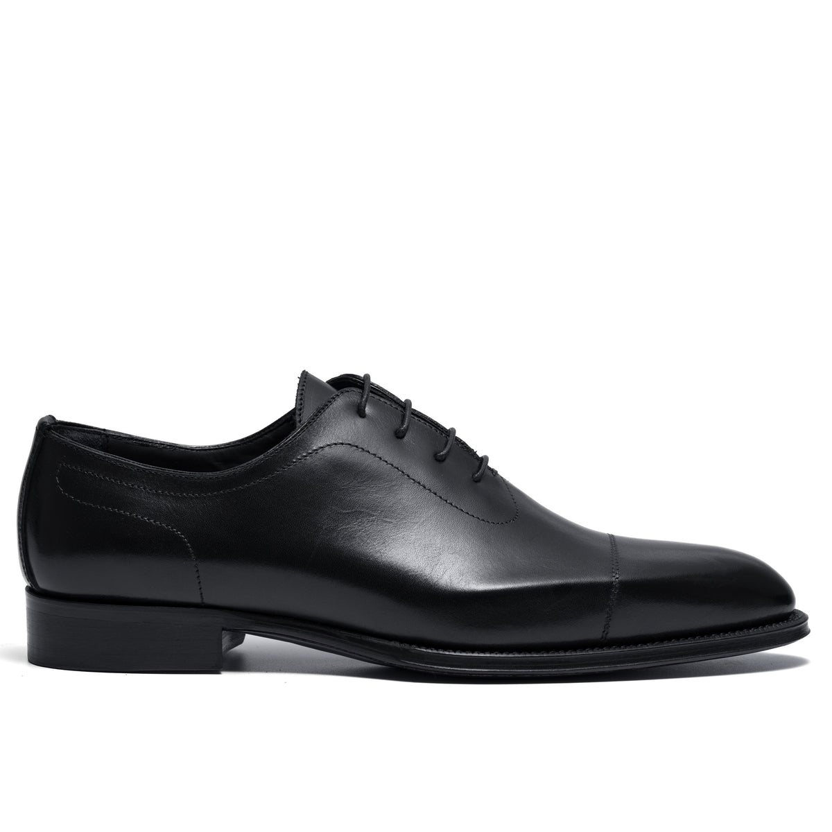 Oxford Cap Toe · Cuir de Veau · Nero – Bocchus Firenze