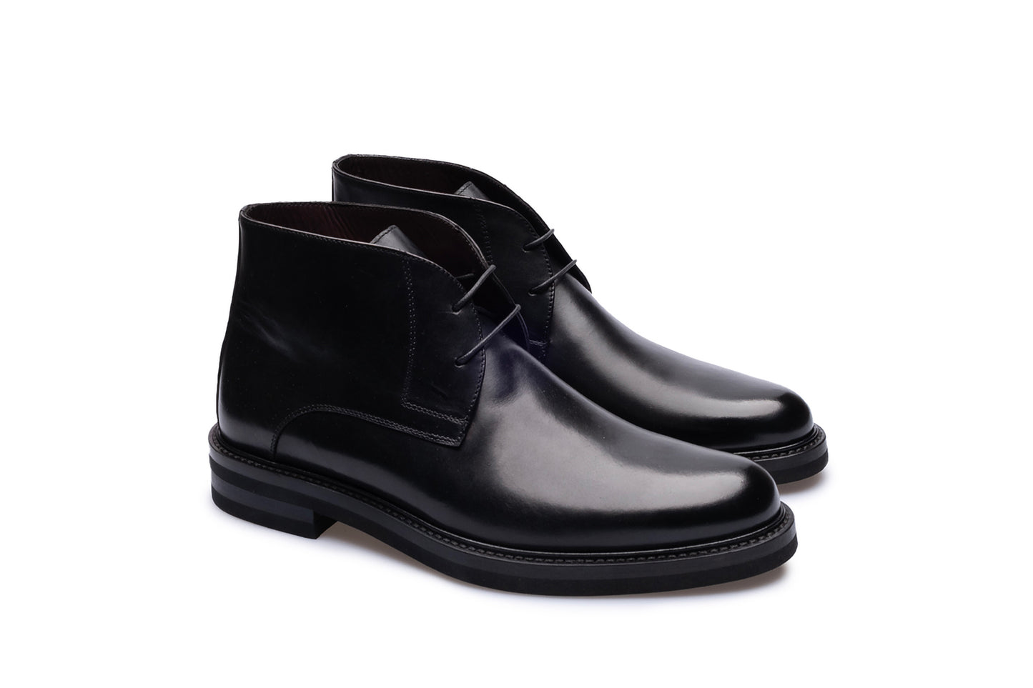 Chaussure Homme - Chukka Boots Vibram Calf Nero