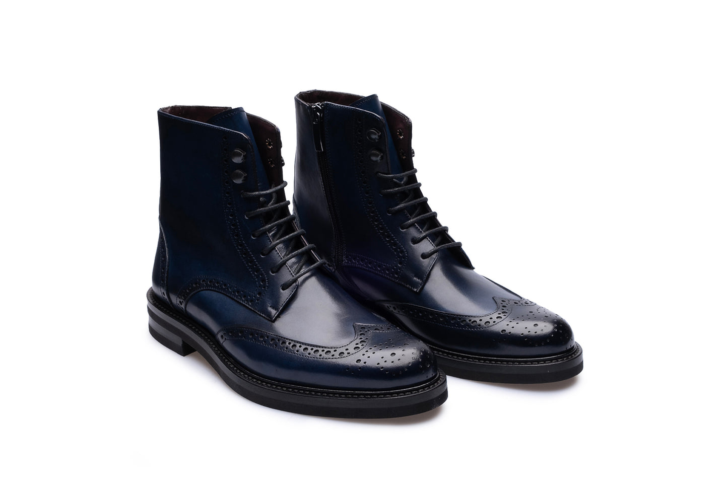 Chaussure Homme - Boots Vibram Calf  BLU