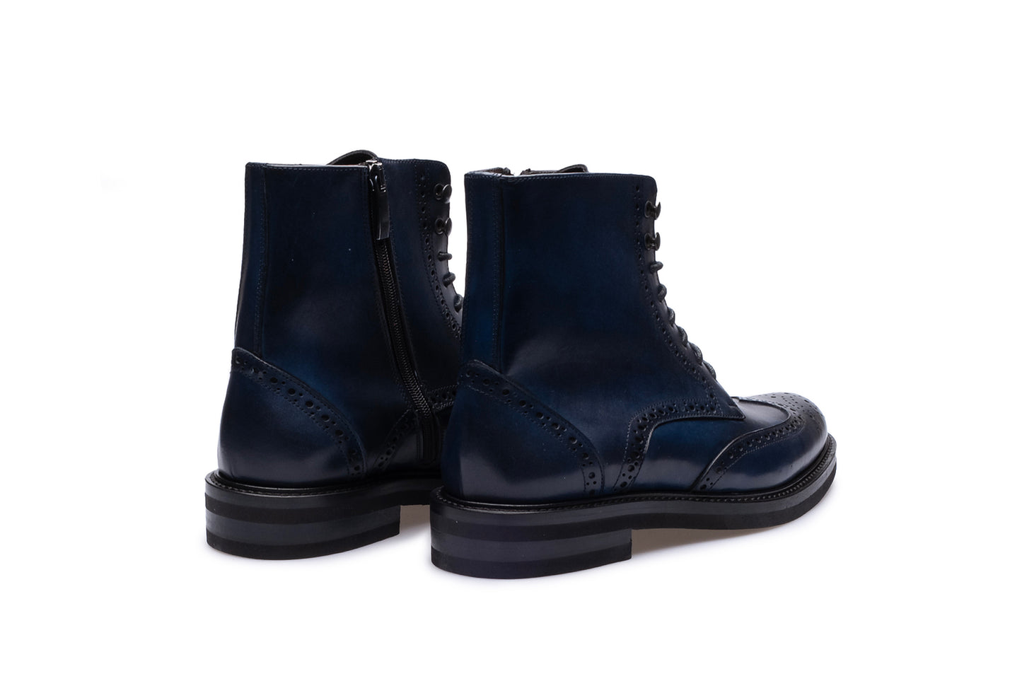 Chaussure Homme - Boots Vibram Calf  BLU