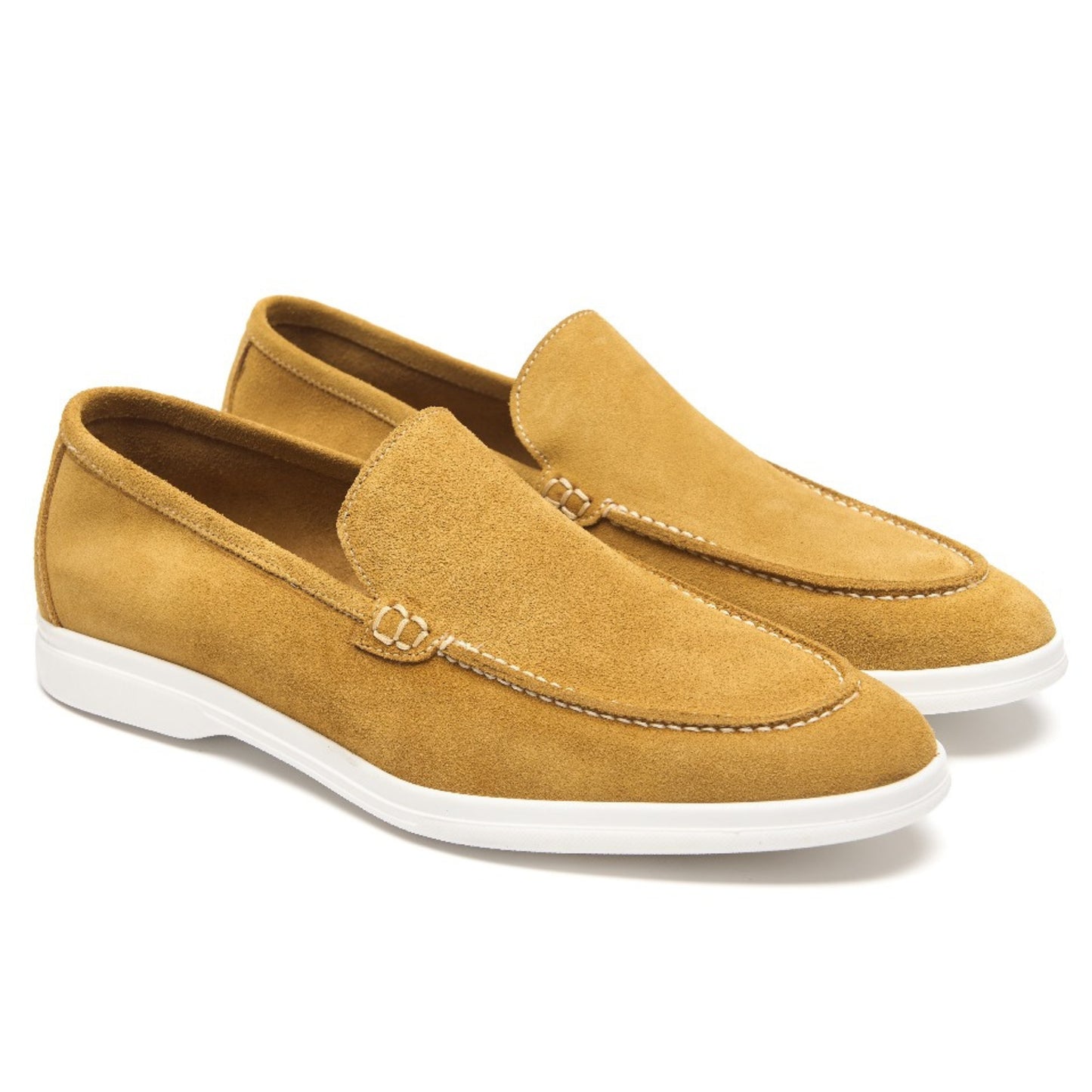 Mocassins Été Daim Italien – Camoscio Giallo