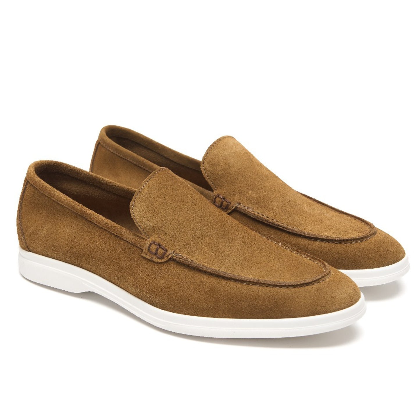 Mocassins Été Daim Italien – Marron Cognac