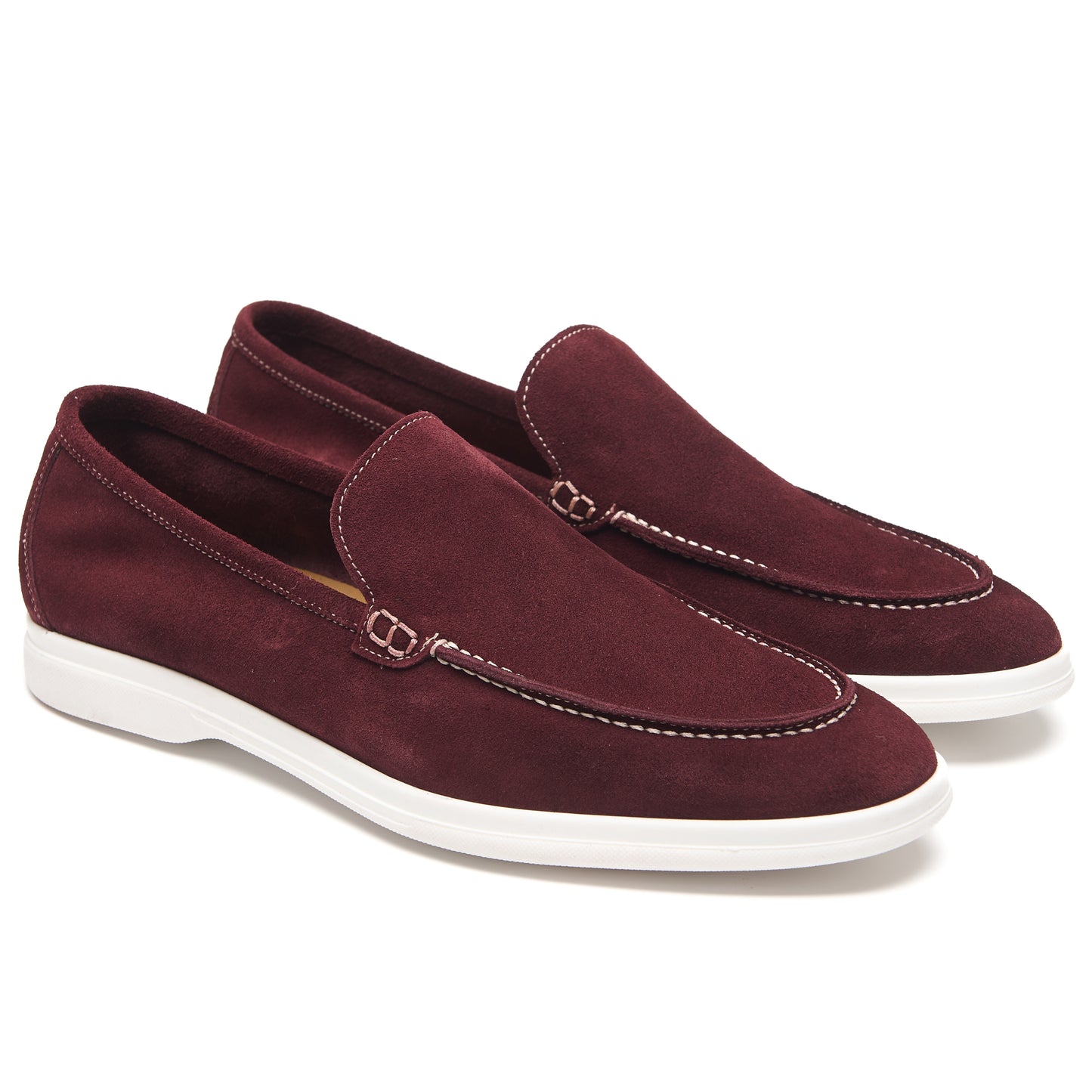 Mocassins Été Daim Italien – Camoscio Bordeaux