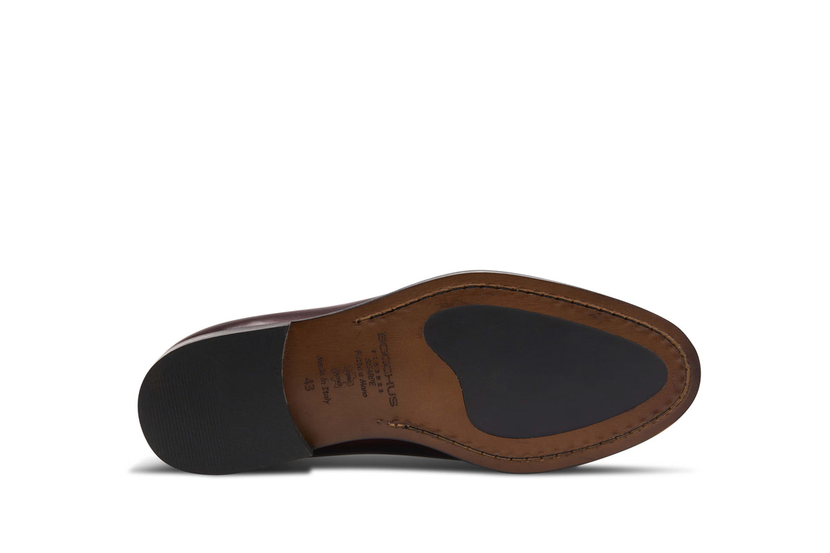 Oxford Cap Toe · Cuir Abrasivato · Nero – Bocchus Firenze, vue 4