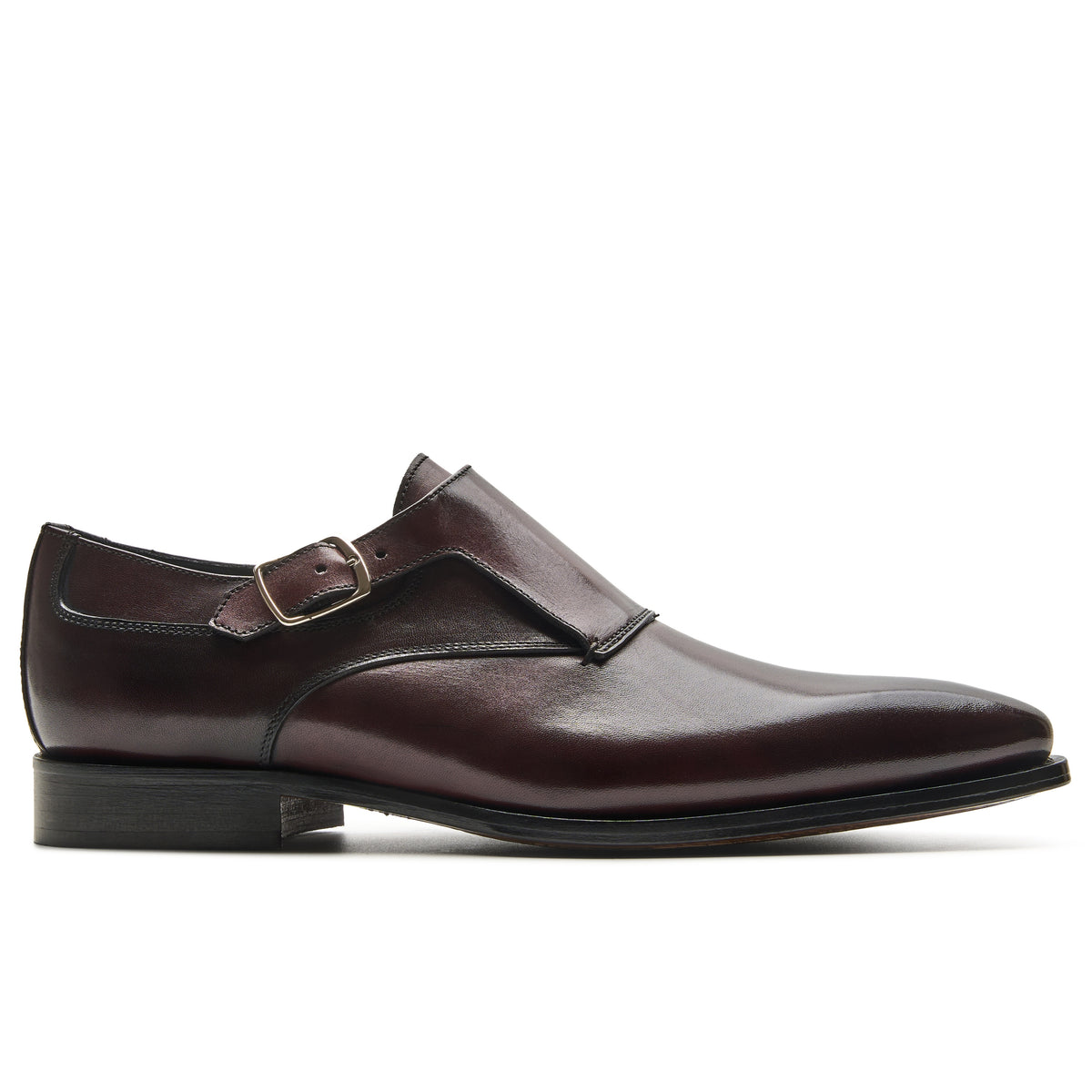 Chaussure Homme - Single Monk Bordo