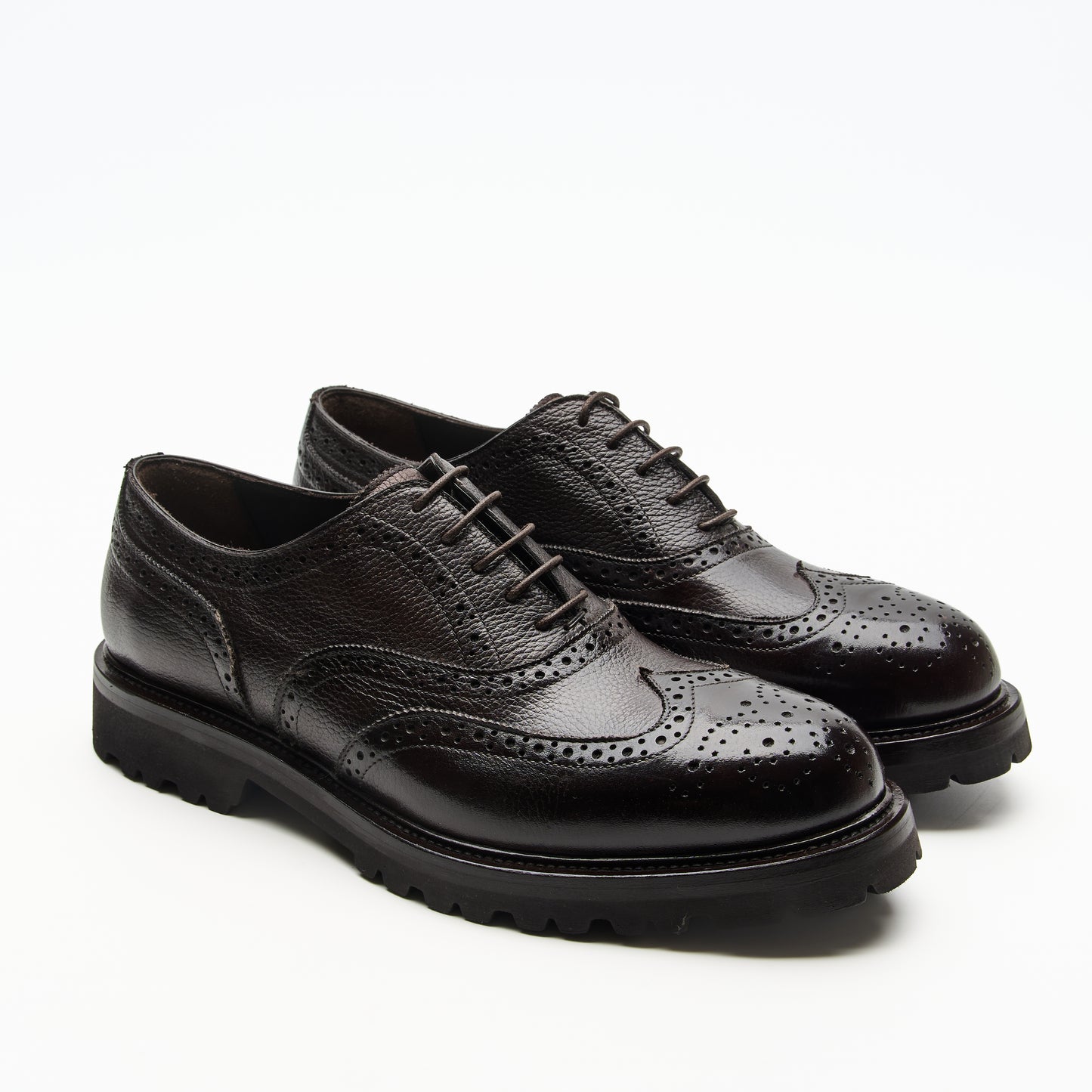 Chaussure Homme - Oxford wingtip Cuir de Veau Grainé premium T-Moro