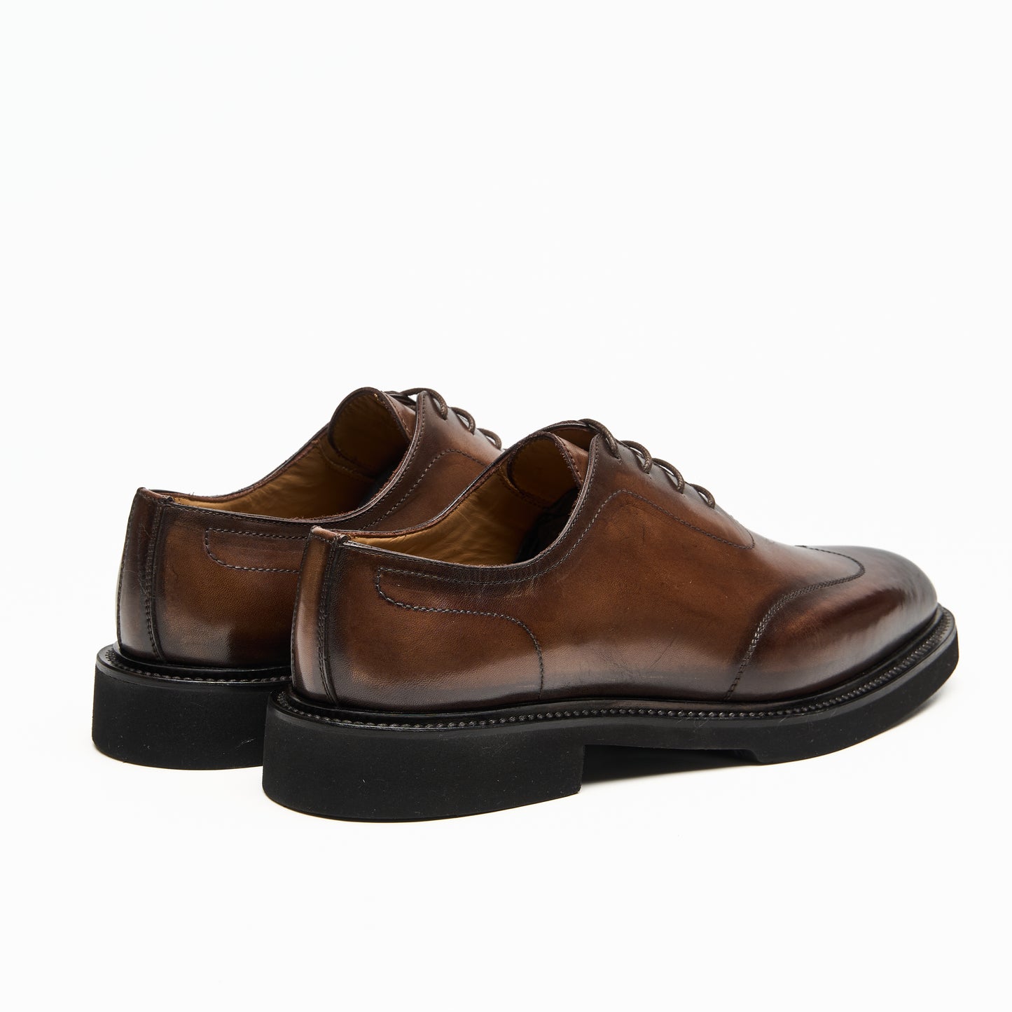 Chaussure Homme - Oxford Cuir de Veau Taupe Brun