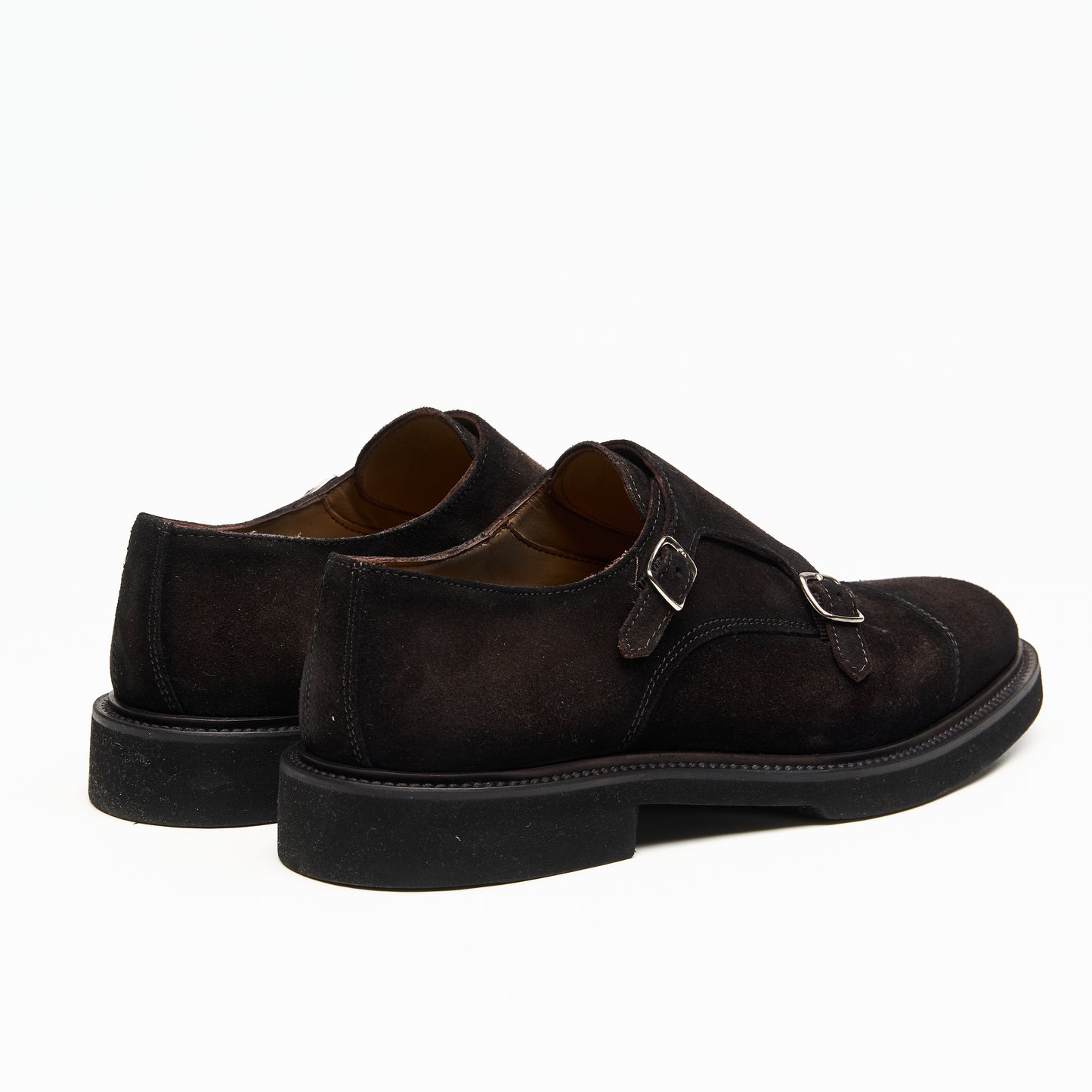 Chaussure Homme - Double Monk Veau Velours Moro