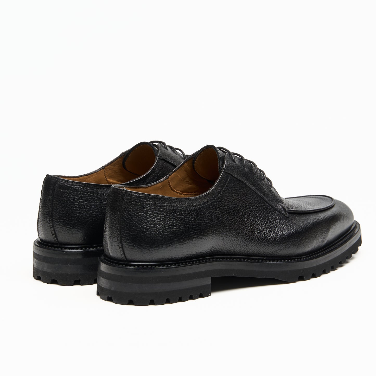 Chaussure Homme - Derby Cuir de Veau Grainé Premium Noir