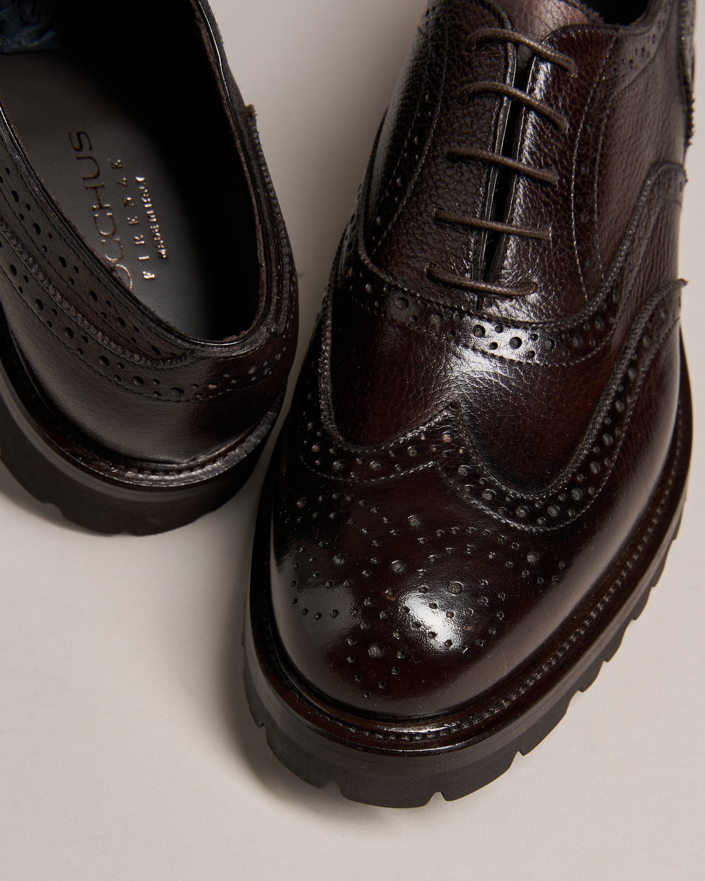 Chaussure Homme - Oxford wingtip Cuir de Veau Grainé premium T-Moro