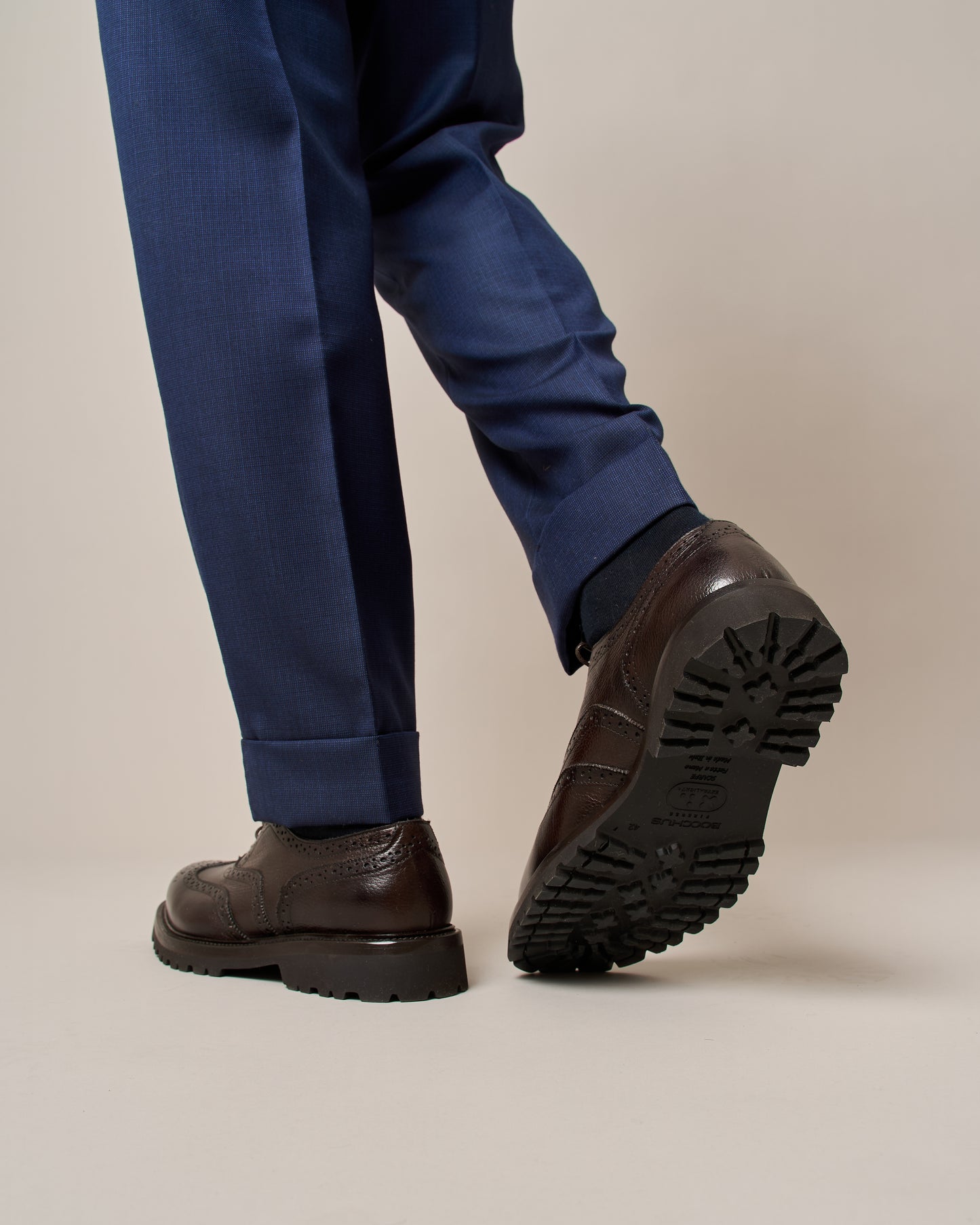 Chaussure Homme - Oxford wingtip Cuir de Veau Grainé premium T-Moro