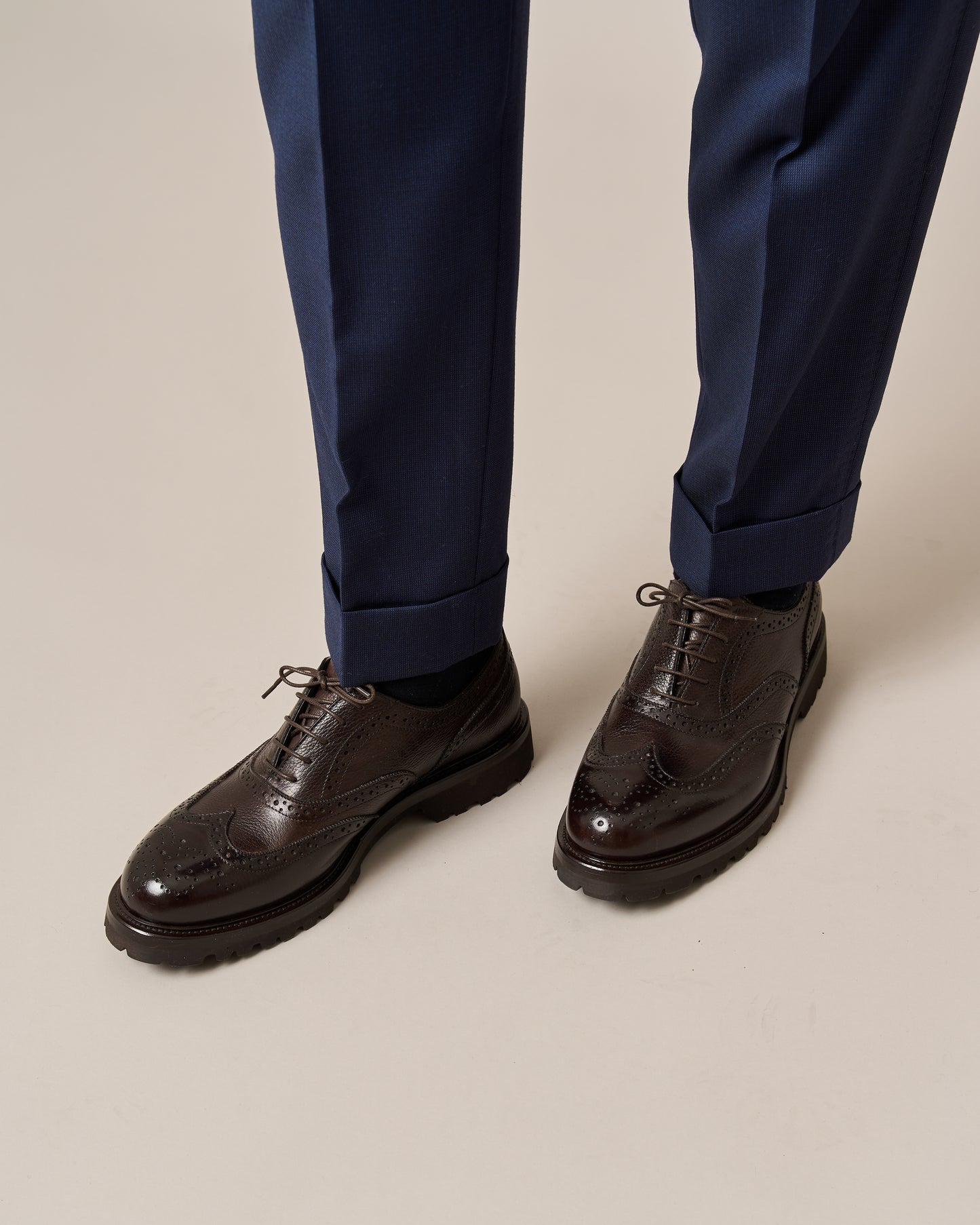 Chaussure Homme - Oxford wingtip Cuir de Veau Grainé premium T-Moro
