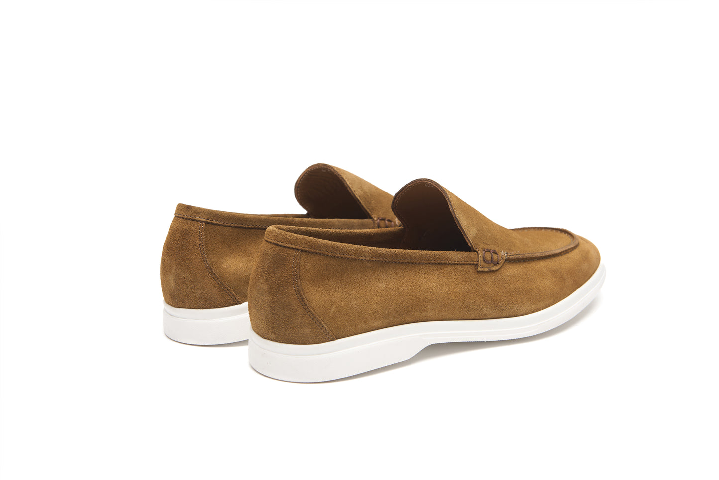 Mocassins Été Daim Italien – Marron Cognac