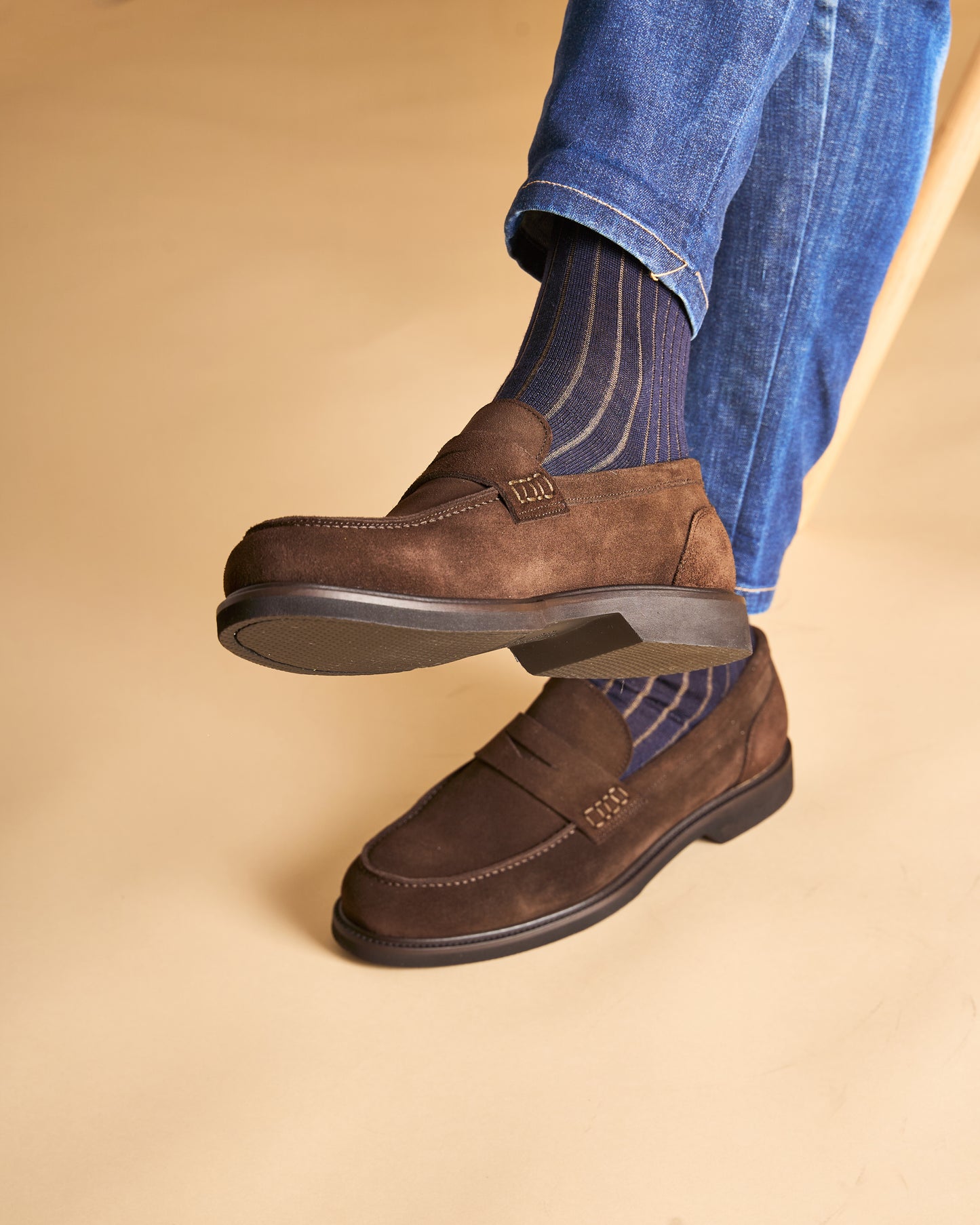 Chaussure Homme - Penny Lofer Camoscio Marron