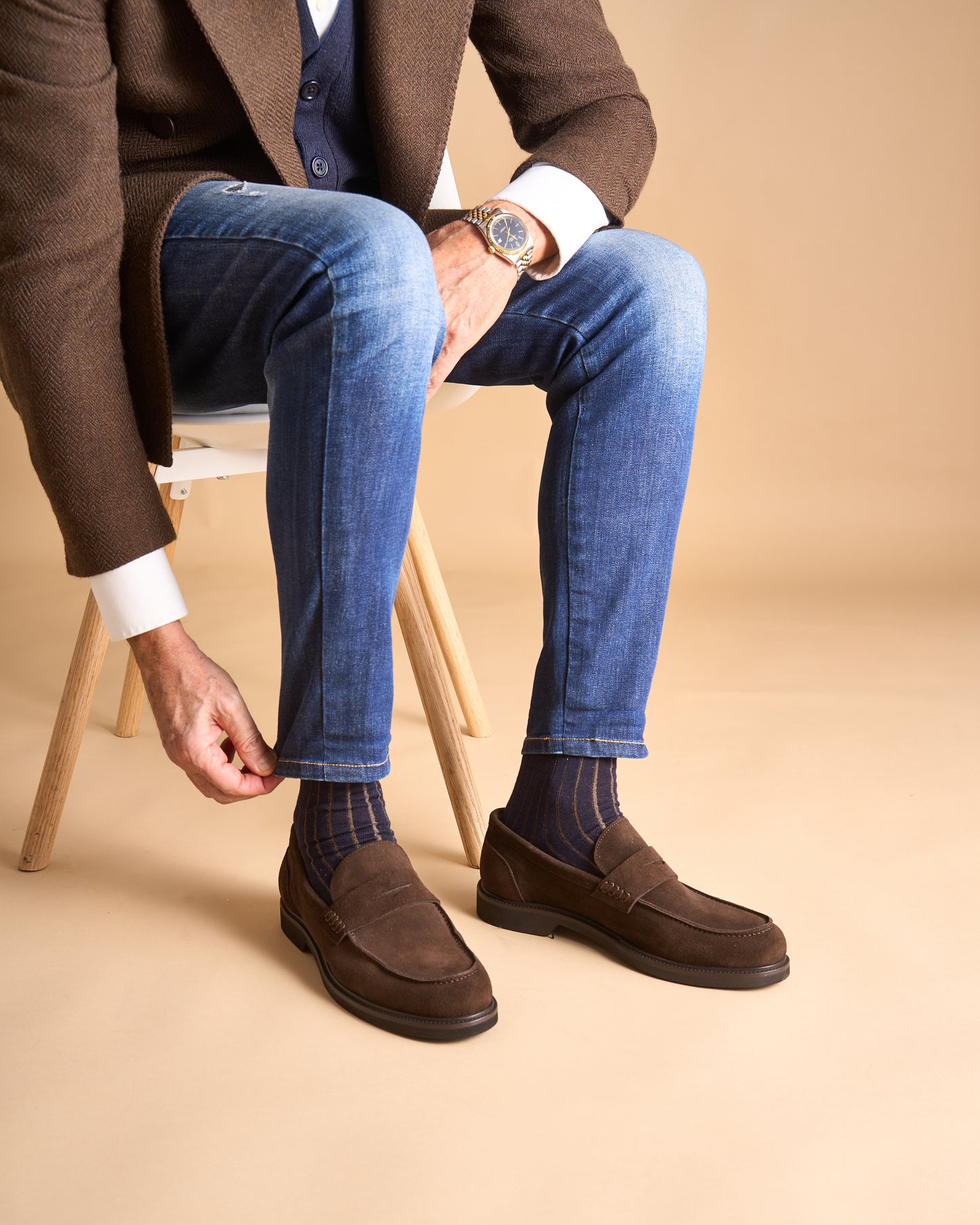 Chaussure Homme - Penny Lofer Camoscio Marron