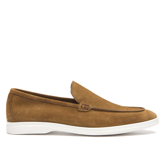Mocassins Été Daim Italien – Marron Cognac
