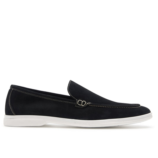 Mocassins Été Daim Italien – Noir Élégance