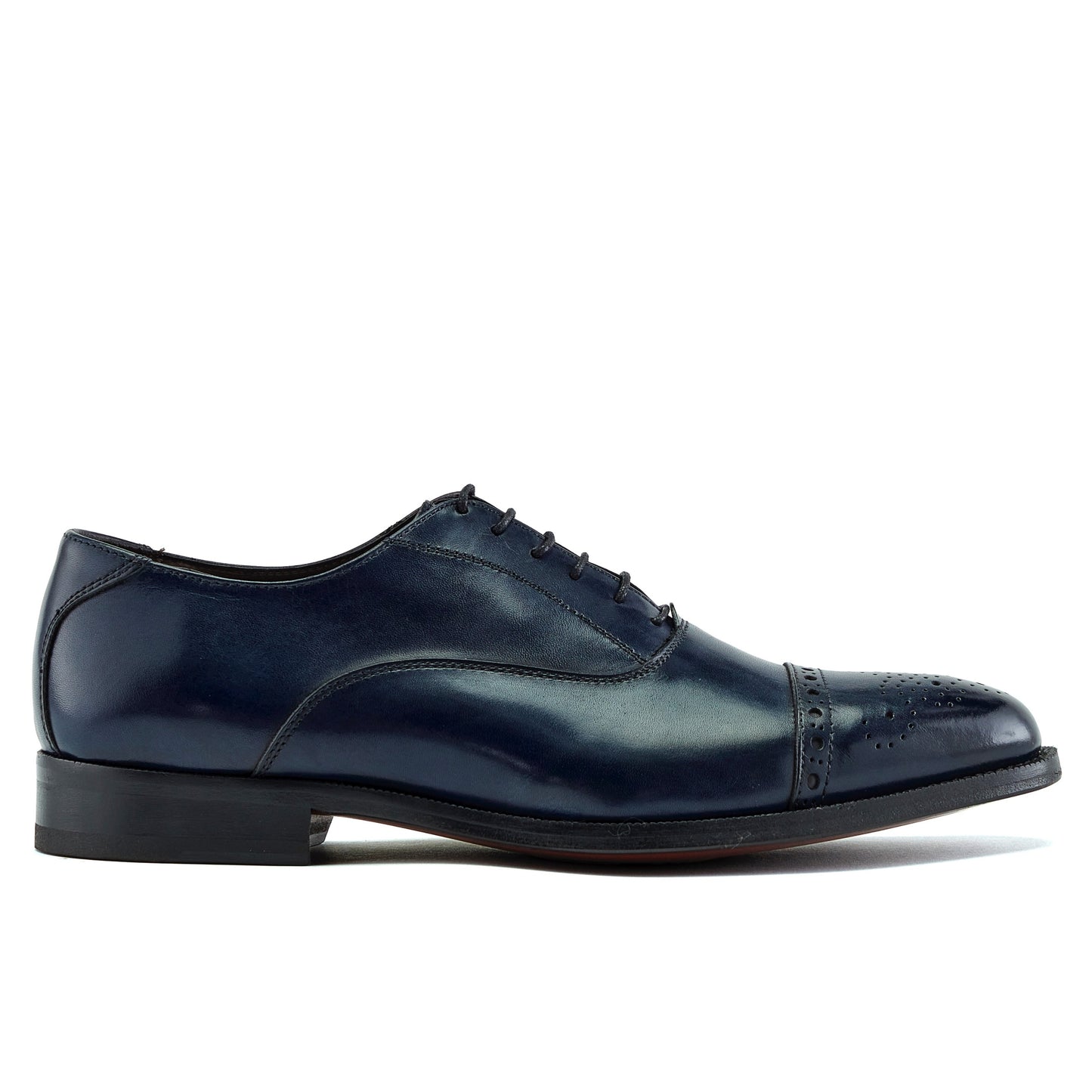 Chaussure Homme - Oxford Cap Toe Crust Bleu