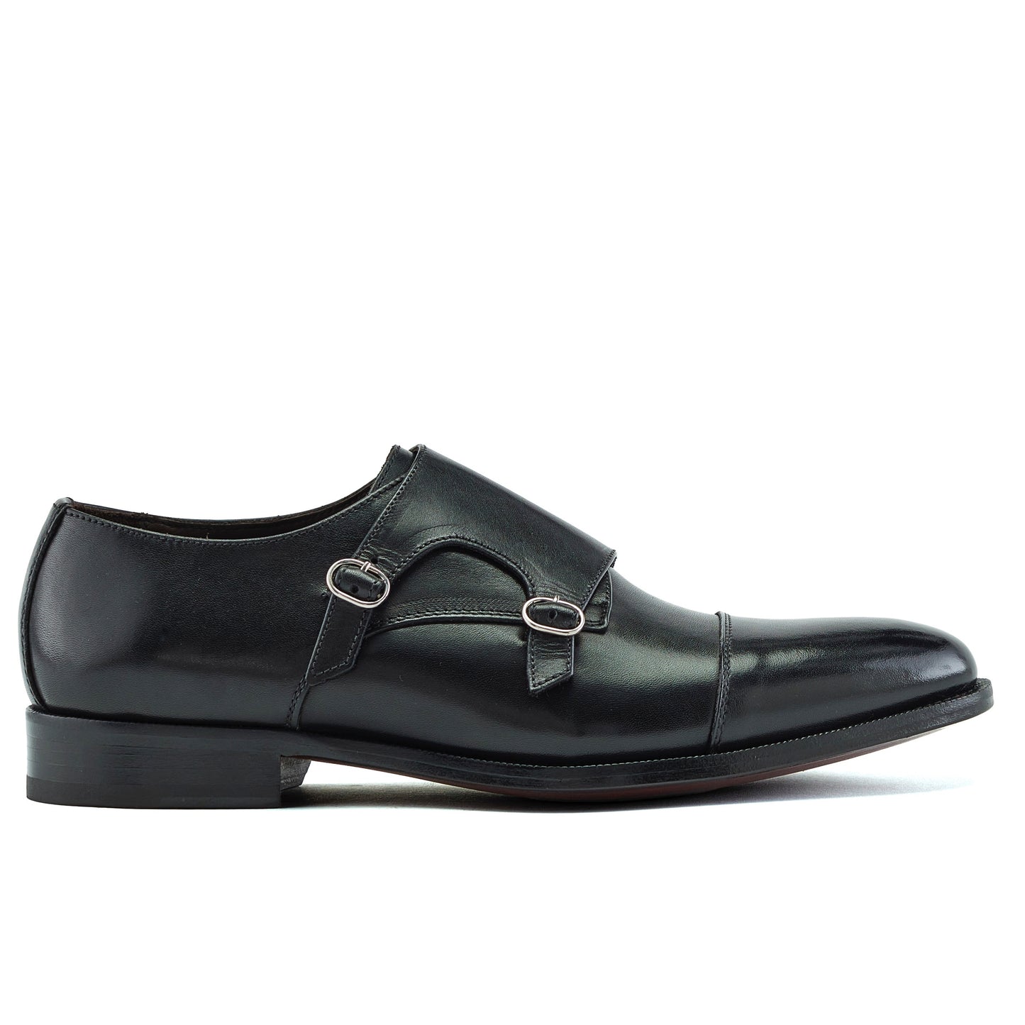 Chaussure Homme - Double Monk Cap Toe Black