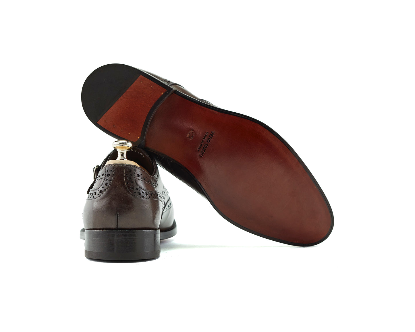 Chaussure Homme - Double Monk Wingtip Marron