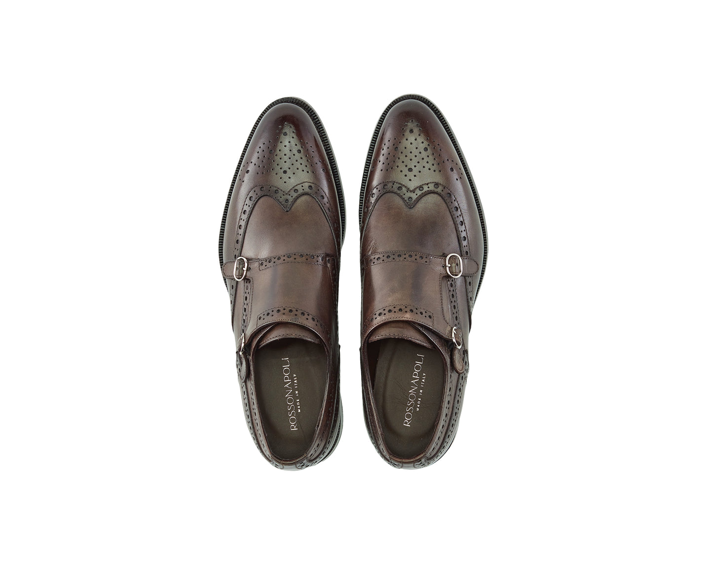 Chaussure Homme - Double Monk Wingtip Marron