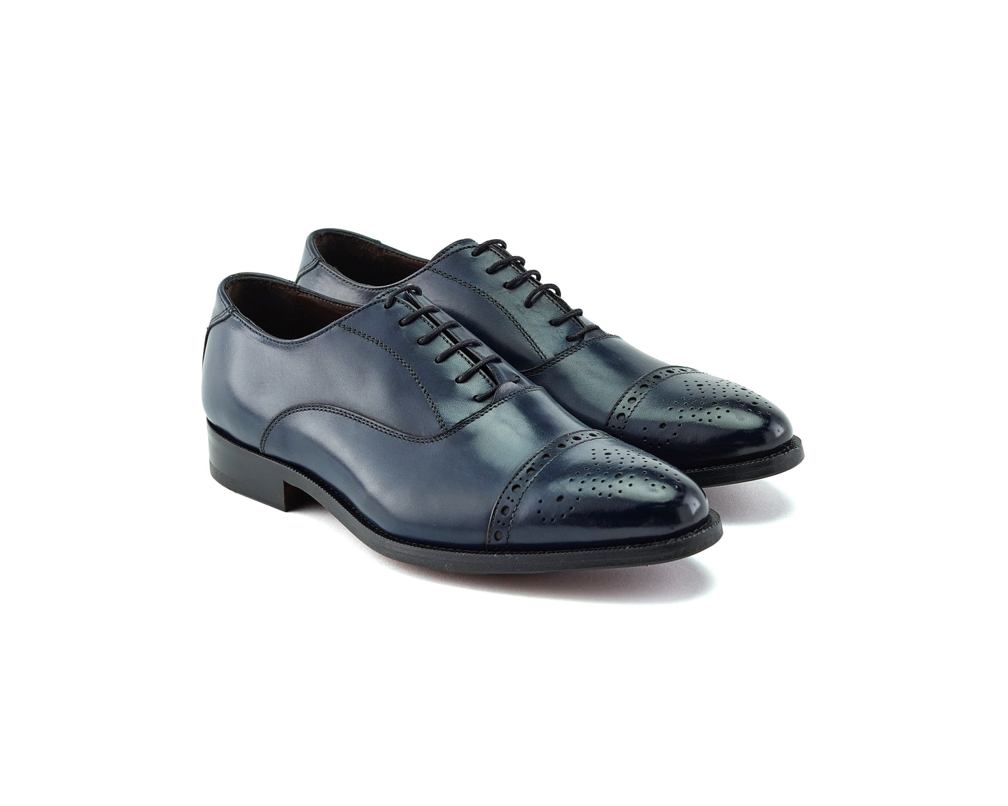 Chaussure Homme - Oxford Cap Toe Crust Bleu