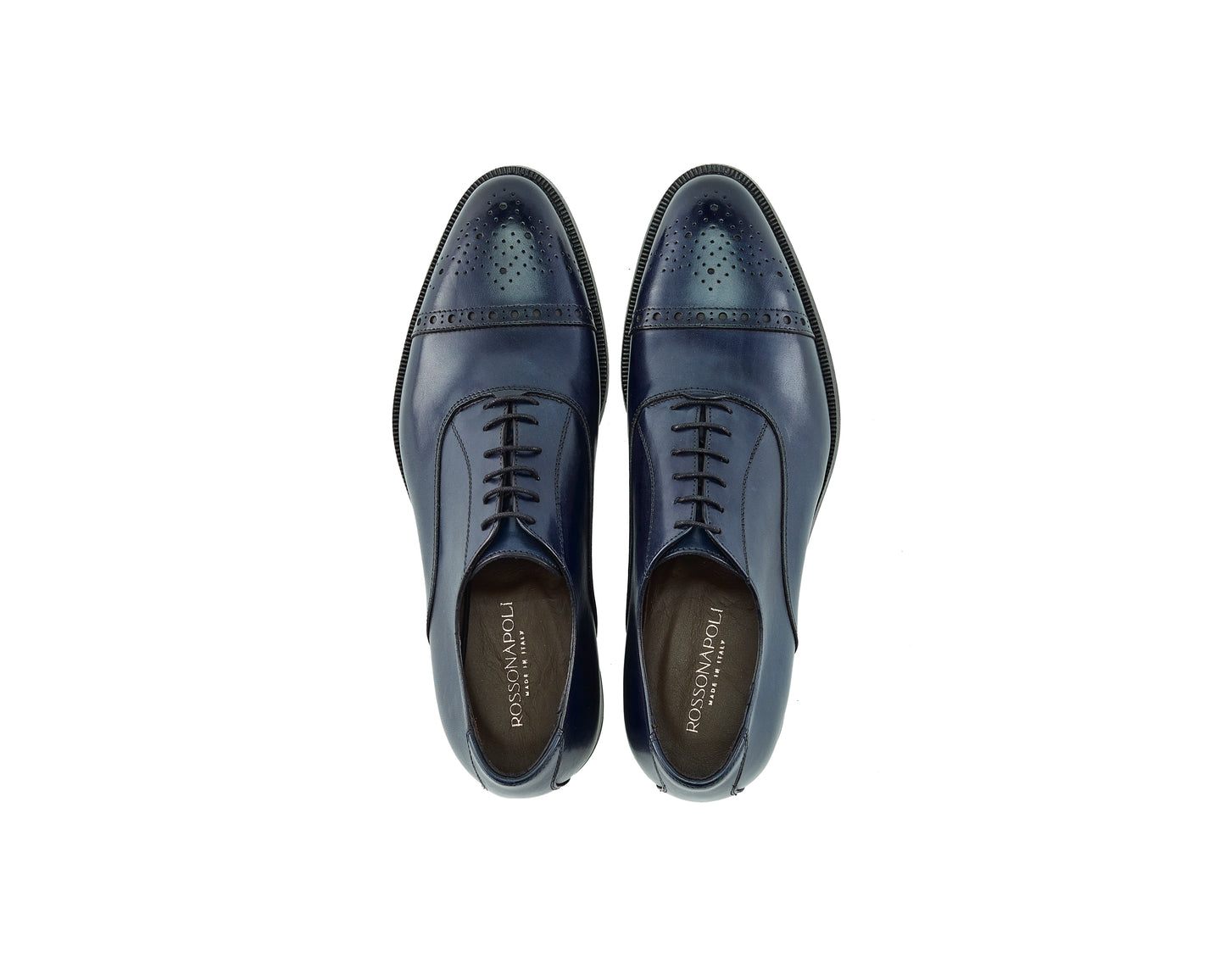 Chaussure Homme - Oxford Cap Toe Crust Bleu