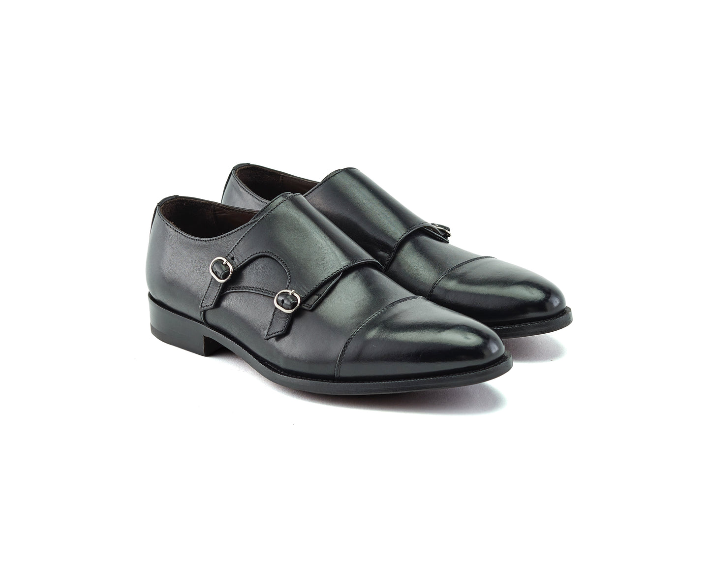 Chaussure Homme - Double Monk Cap Toe Black