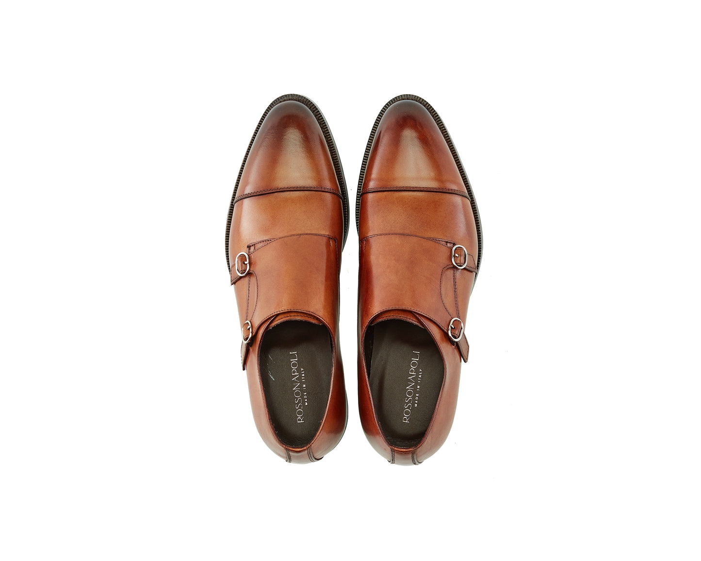 Chaussure Homme - Double Monk Cap Toe Cuio