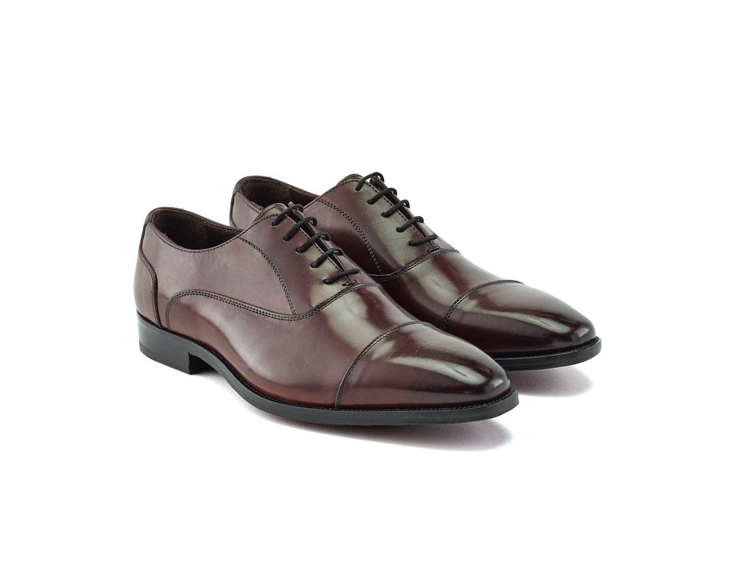 Chaussure Homme - Oxford cap Toe Crust Bordo