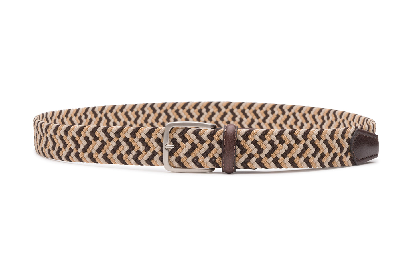 Ceinture Daim Elastic Crayon Marron