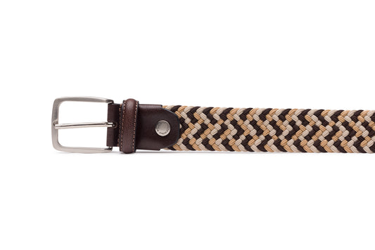 Ceinture Daim Elastic Crayon Marron